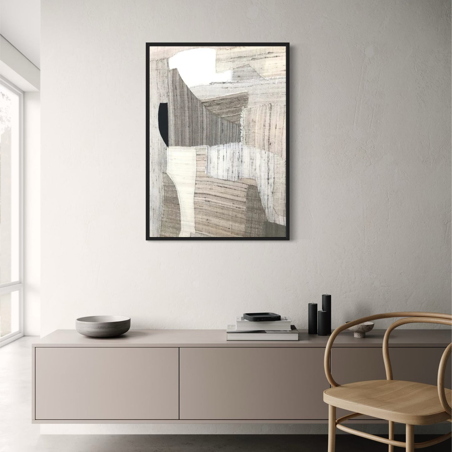 Nature-Inspired Balance Art | Tranquil Landscape | Wall Decor Poster | Serene Home Accent | Earthy Tones