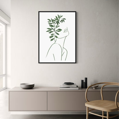 Modern Botanical | Leafy Geometric Design