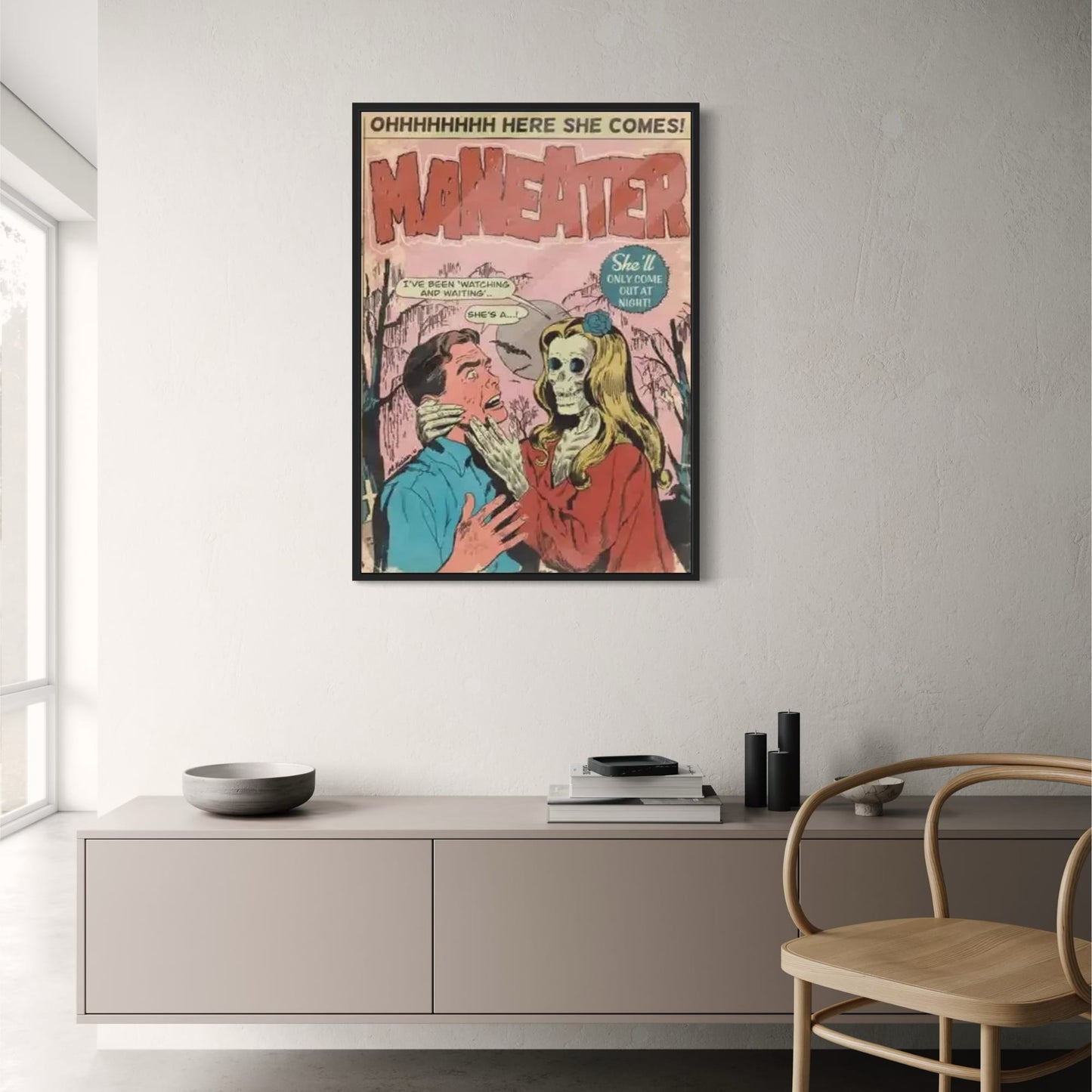 Daryl Hall & John Oates | Maneater Comic Poster