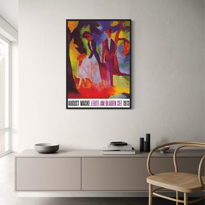 August Macke | Leute am blauen See 1913 | Art Nouveau Style