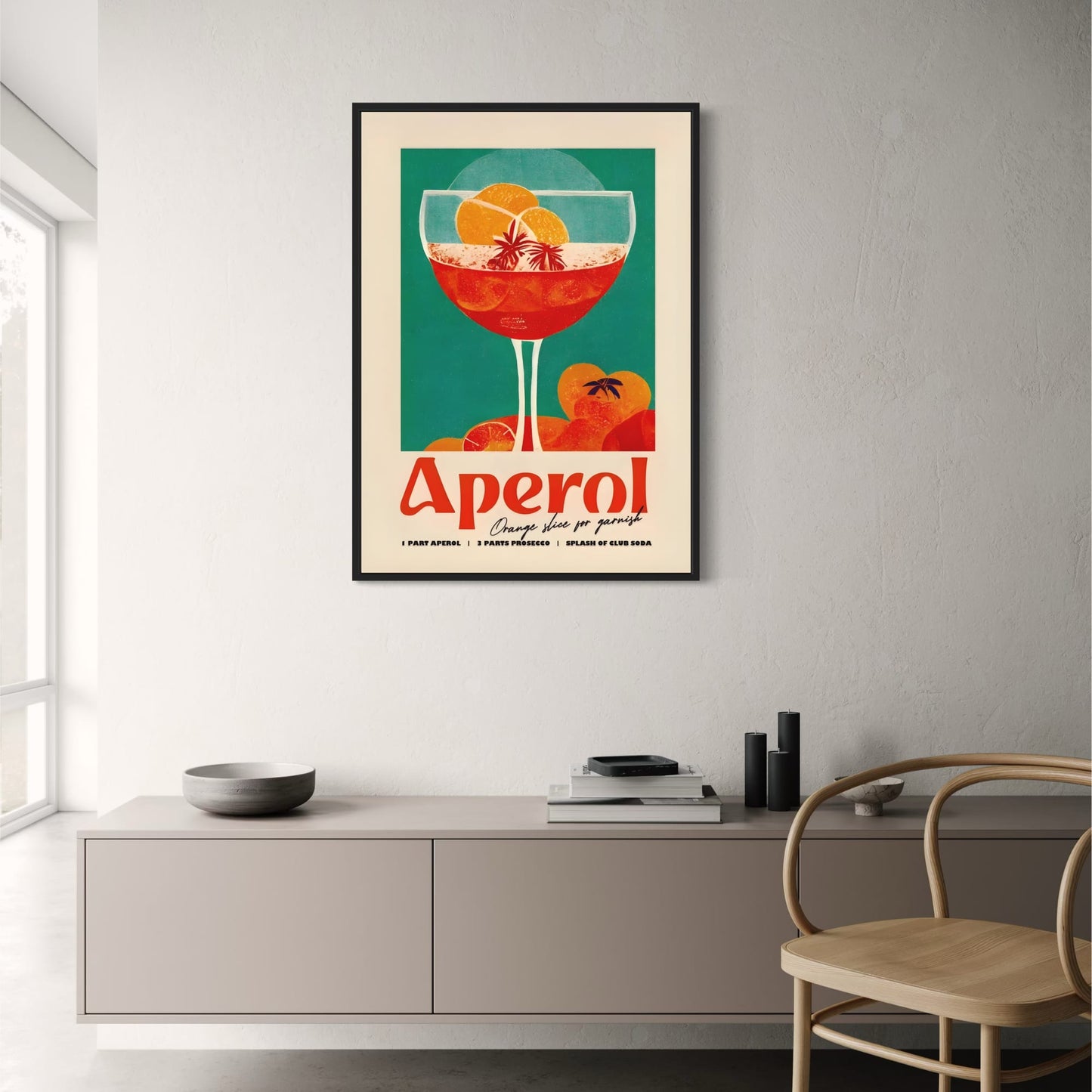 Aperol Cocktail Party | Vibrant Modern Art