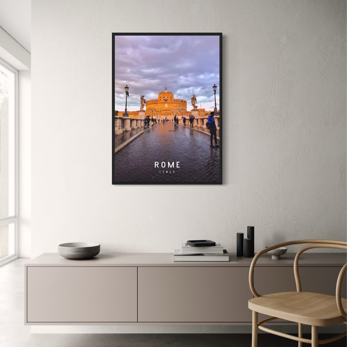 Castel Sant'Angelo | Rome | Italy | Discover Medieval Majesty | Fortress by the River Tiber | Historic Rome Posters