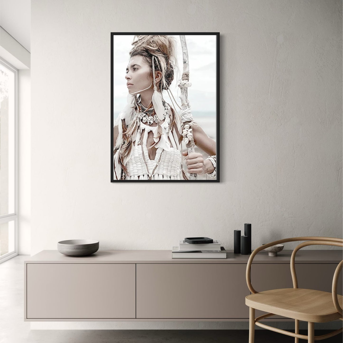 Organic Silhouettes Wall Decor | Nature-Inspired Poster | Artwork for Home & Garden | Modern Aesthetic