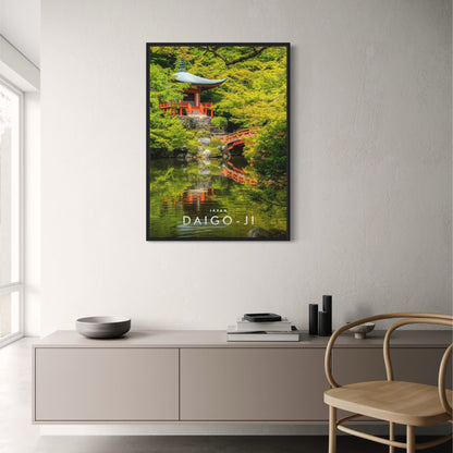 Daigo-ji Temple | Kyoto | Serene Temple Reflections | Historical Japanese Temples | Japanese Architecture Posters