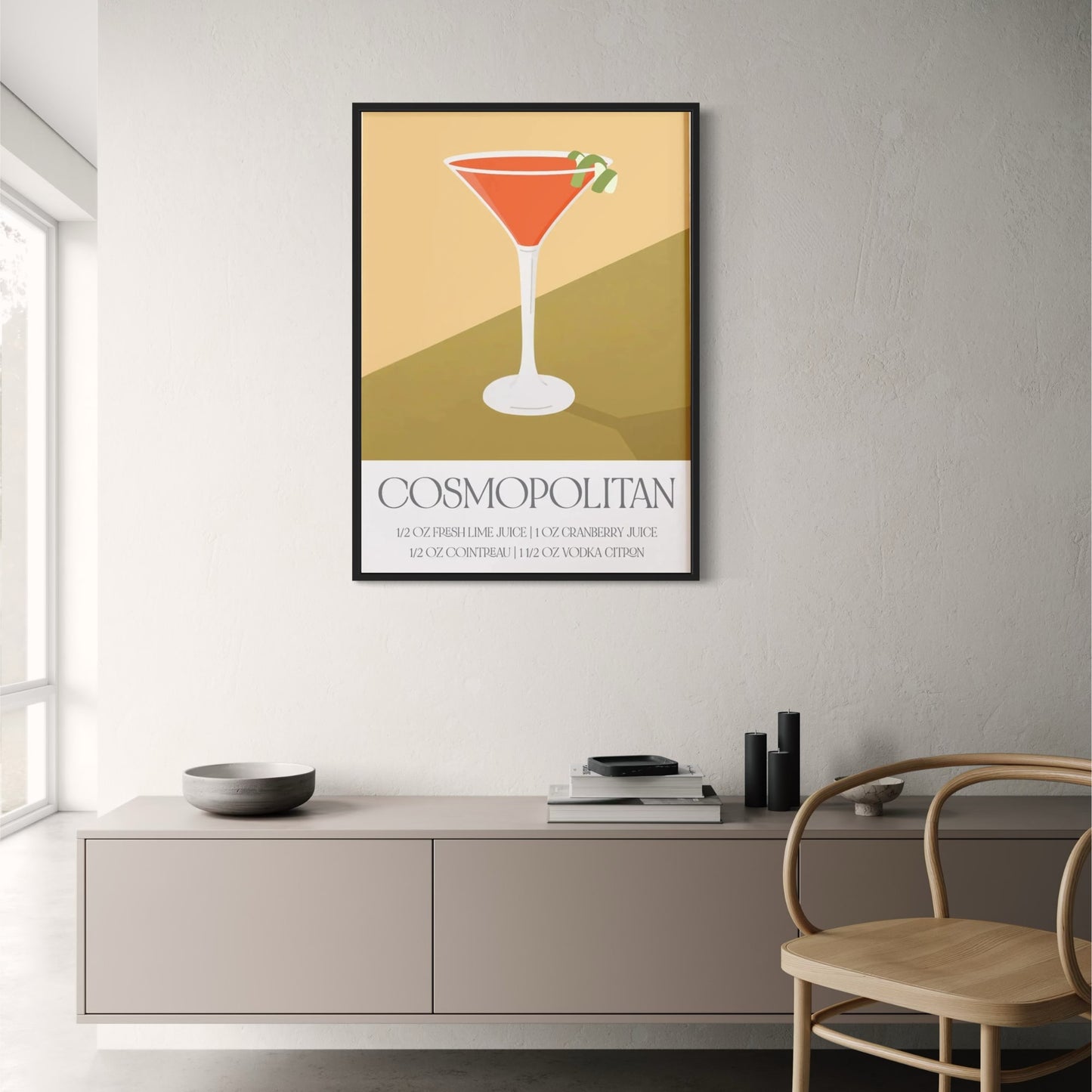 Modern Cosmopolitan | Cocktail Recipe Art