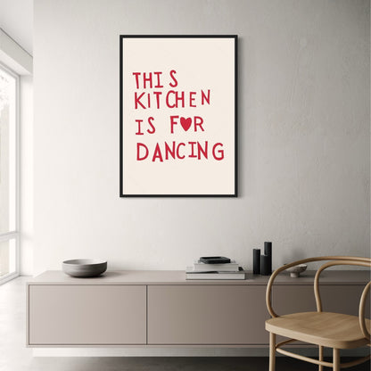 Minimalist Kitchen | Dance-Inspired Phrase Art