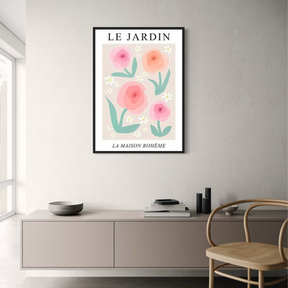 Les Fleurs | Poppies Garden | Colorful Floral Art