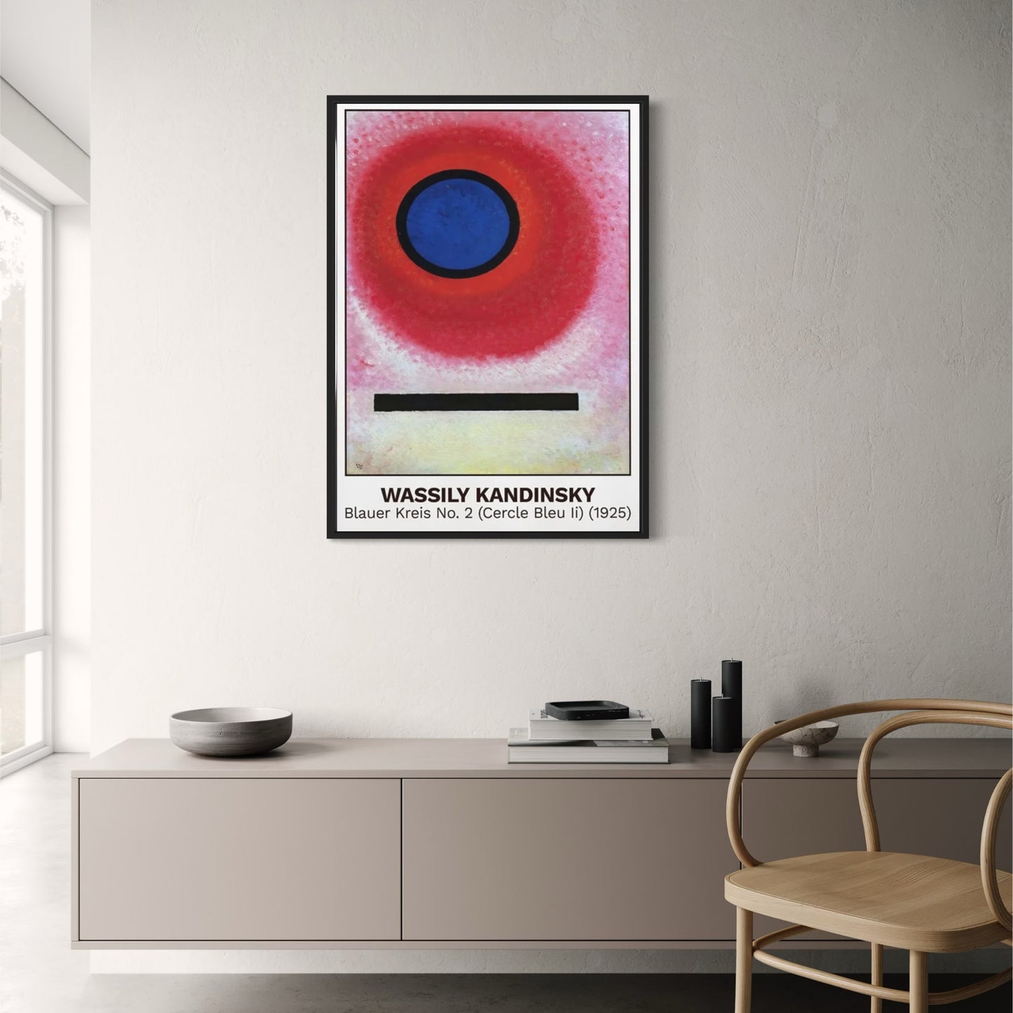 Blauer Kreis No. 2 (Cercle Bleu II) | Wassily Kandinsky | 1925 | Iconic Art Exhibition Poster