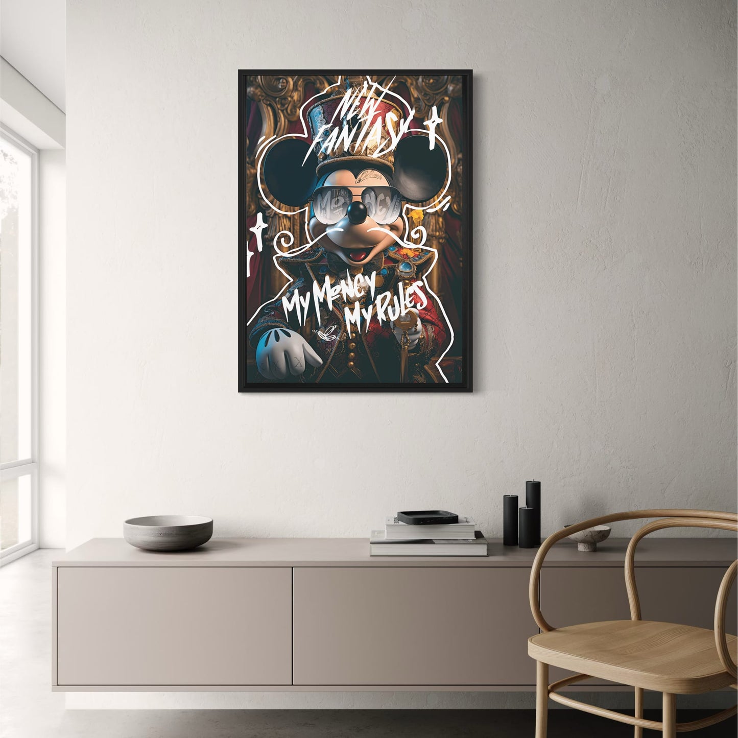 My Money My Rules Art | Motivational Poster | Home Wall Decor | Inspirational Quote | Modern Visual Artwork | Stylish Print | Office | Bedroom Wall Art