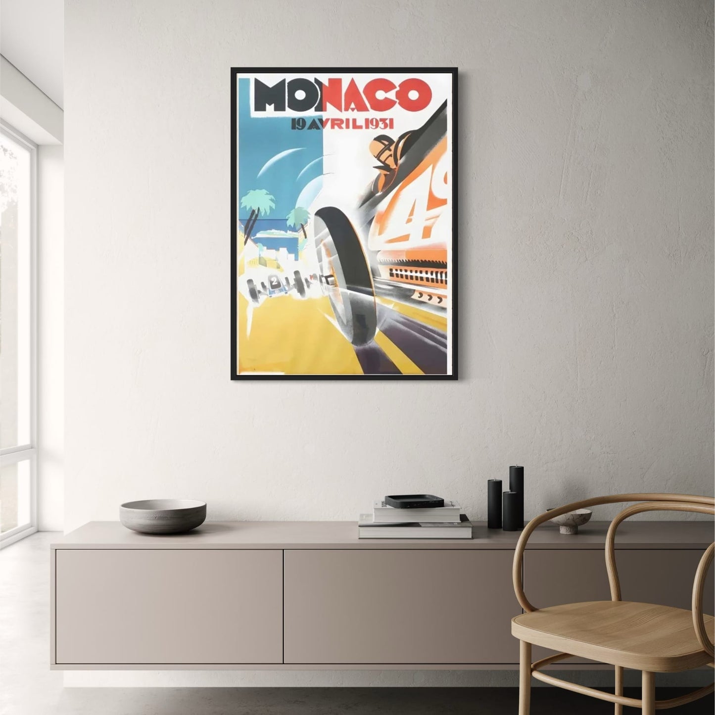 Vintage 1931 Monaco Grand Prix | Classic Race Car Art