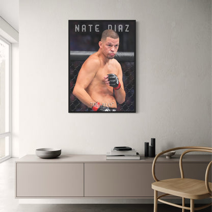 Nate Diaz UFC Poster  'Diablo' MMA Fighter Wall Art