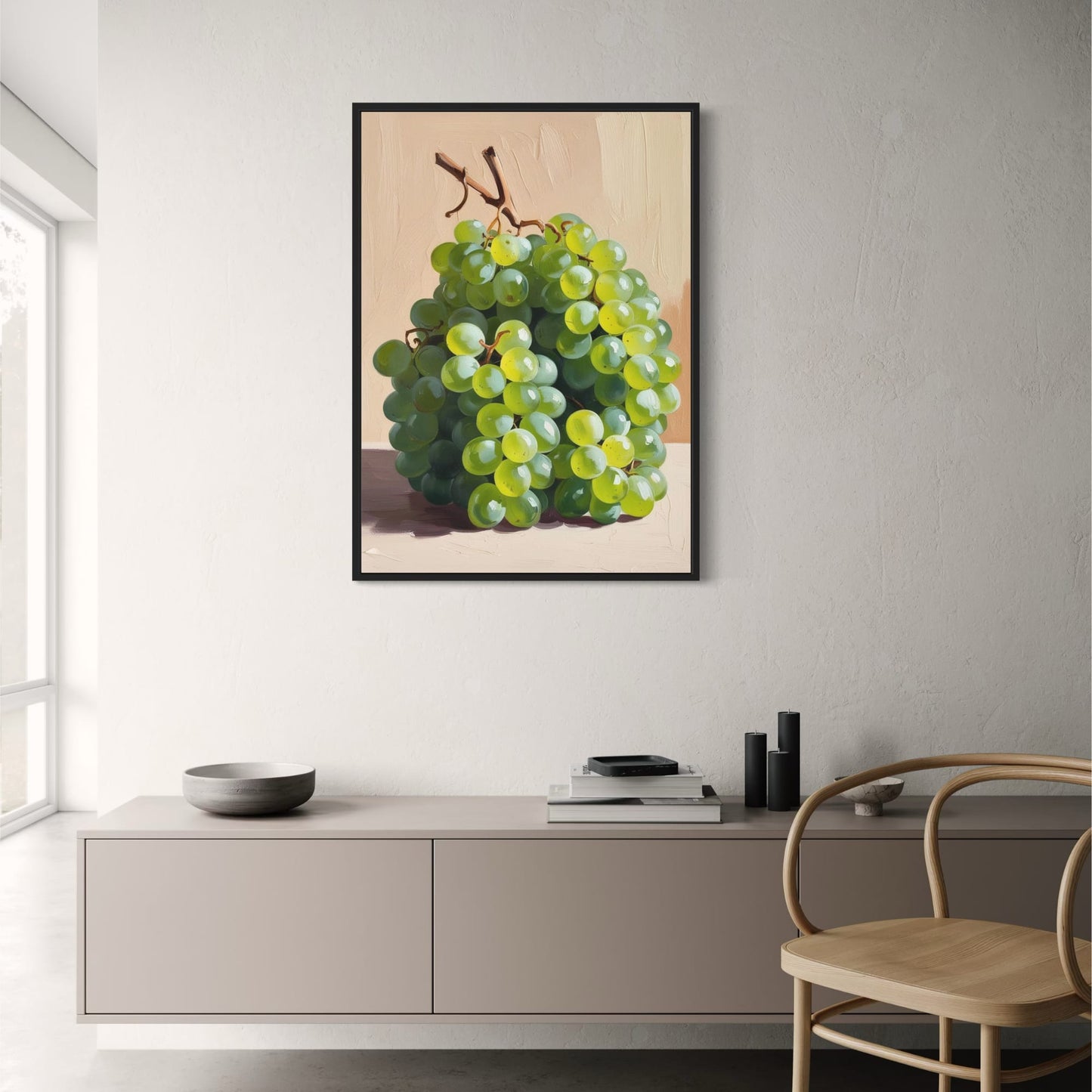 Grapes Still Life | Botanical Kitchen Art