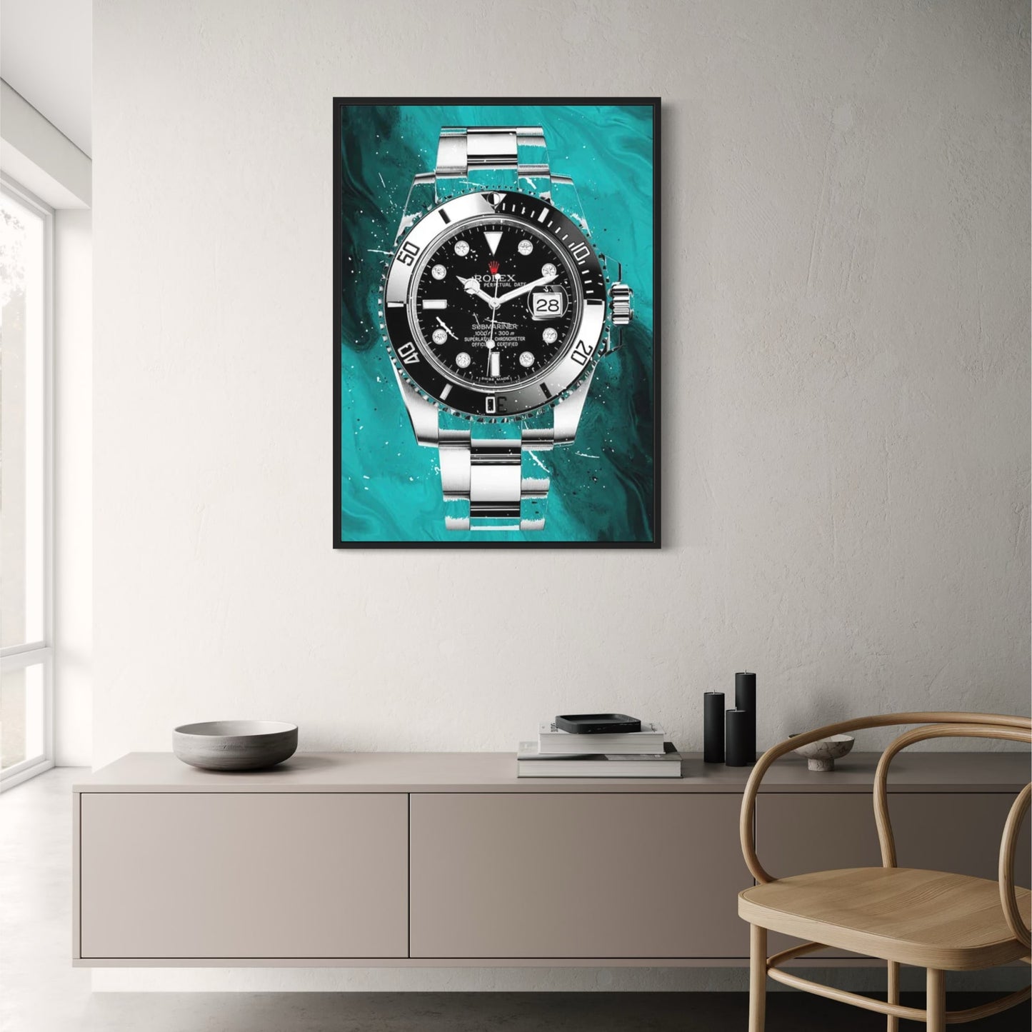 Rolex Submariner | Blue Graffiti Art