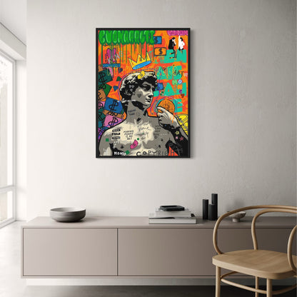 Scarface Mona Lisa | Graffiti Pop Portrait