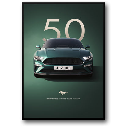 Bullitt Mustang | Classic Dark Green | Iconic Front View