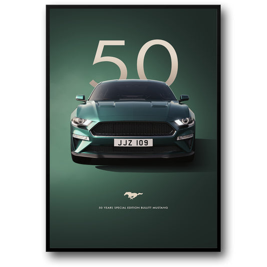 Bullitt Mustang | Classic Dark Green | Iconic Front View