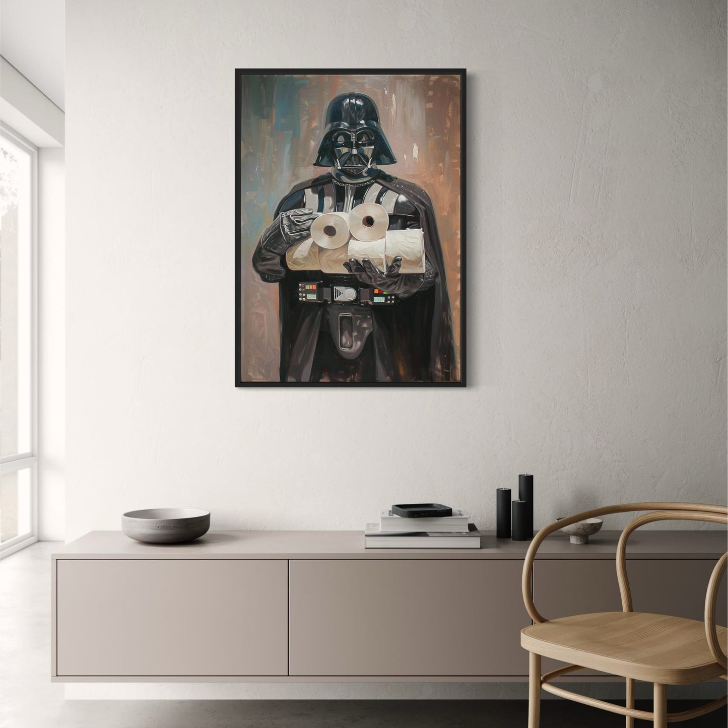 Iconic Villain Satire | Sci-Fi Whimsical Art