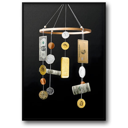 Bitcoin Dollar Gold | Modern Financial Art