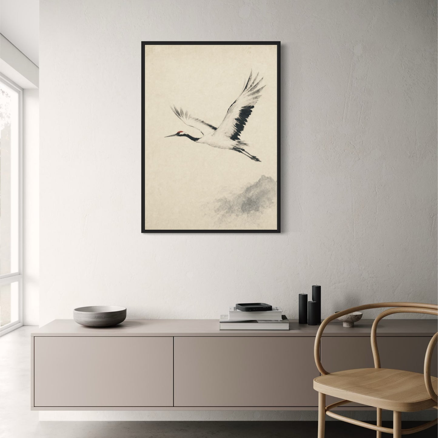 CRANE IN FLIGHT