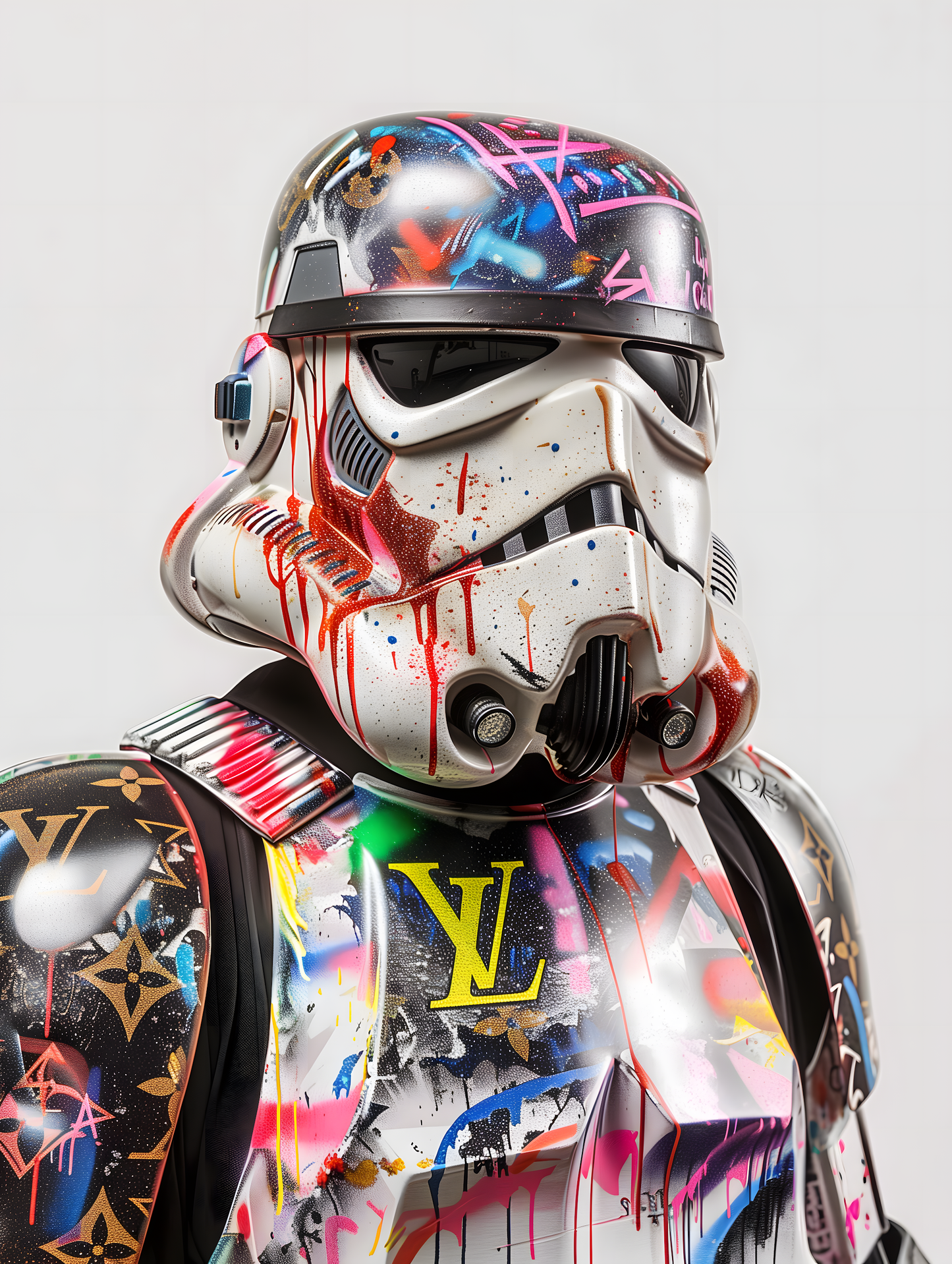 Stormtrooper | Vibrant Graffiti | Bold Sci-Fi Street Art