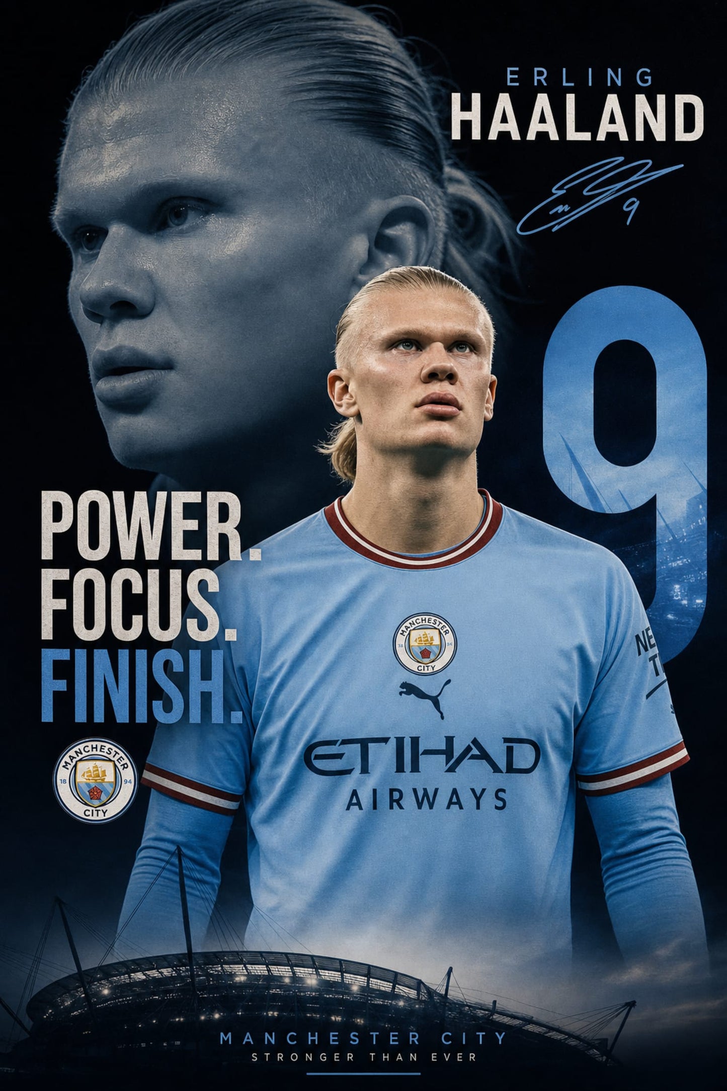 ERLING IN BLUE