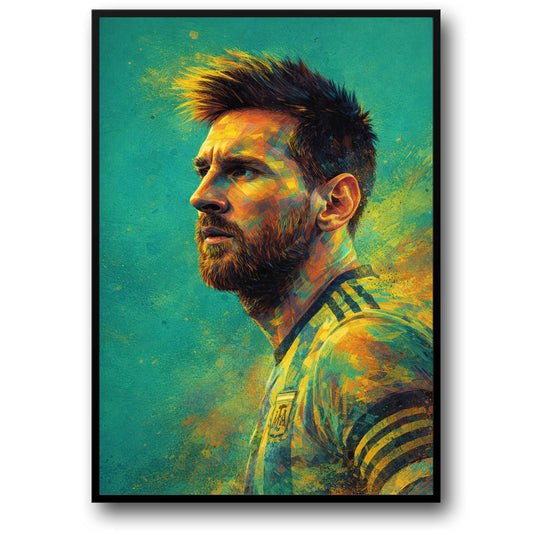 Vibrant Athlete Portrait | Abstract Sports Art with Bold Brush Strokes | Inspiring Poster for Living Room | High-Quality Print for Energetic Sports Decor | Perfect for Art Lovers and Enthusiasts