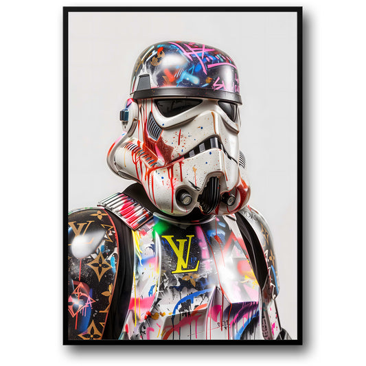 Stormtrooper | Vibrant Graffiti | Bold Sci-Fi Street Art