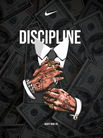Discipline Motivation | Graphic Tattooed Hands | Just Do It