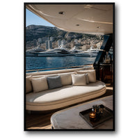 Luxury Yacht Seascape | Nautical Theme Decor