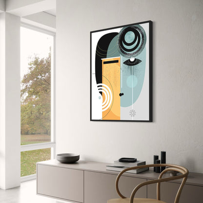 Dual Perspectives | Abstract Art | Home Decor Poster | Vibrant Colors | Wall Art | Modern Design | Visual Artwork