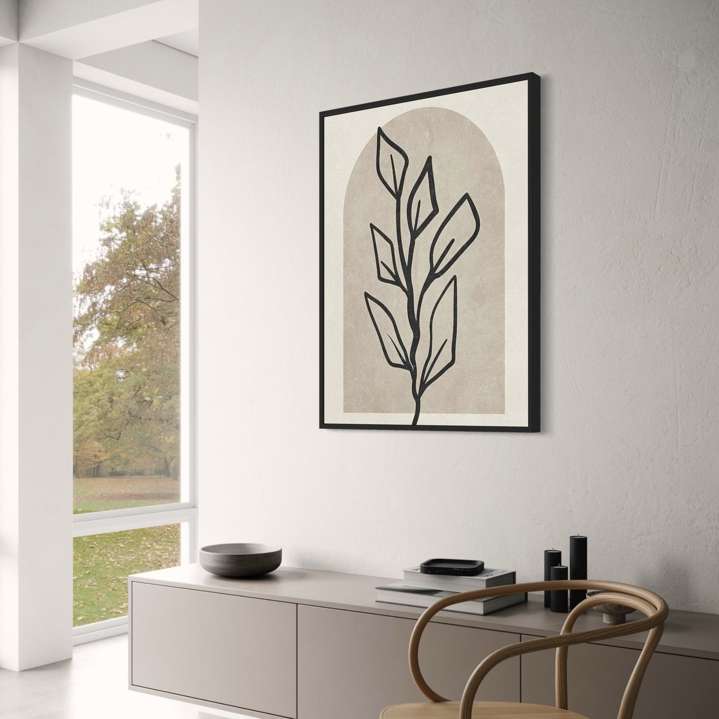 Geometry Inspired Nature Poster | Modern Abstract Art Wall Decor | Home & Garden Decor | Visual Artwork Print