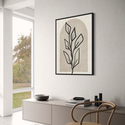 Geometry Inspired Nature Poster | Modern Abstract Art Wall Decor | Home & Garden Decor | Visual Artwork Print