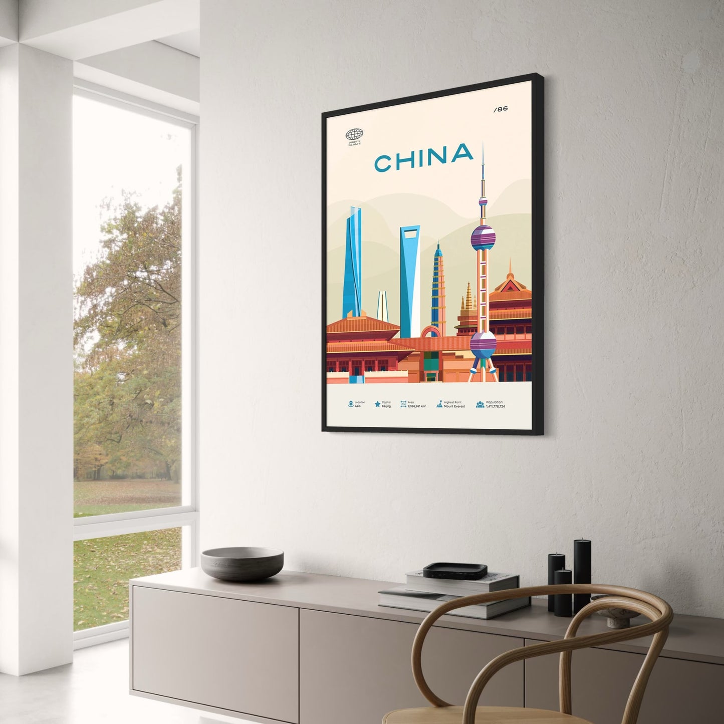 Beijing Skyline | Modern Urban Art