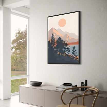 Mountainscape Landscape Duo | Nature Art