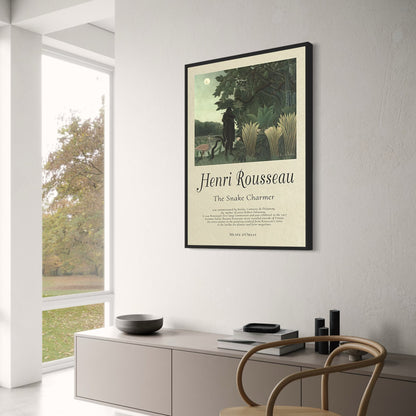 Henri Rousseau The Snake Charmer | Exotic Jungle Scene Poster | Art Print for Home Decor
