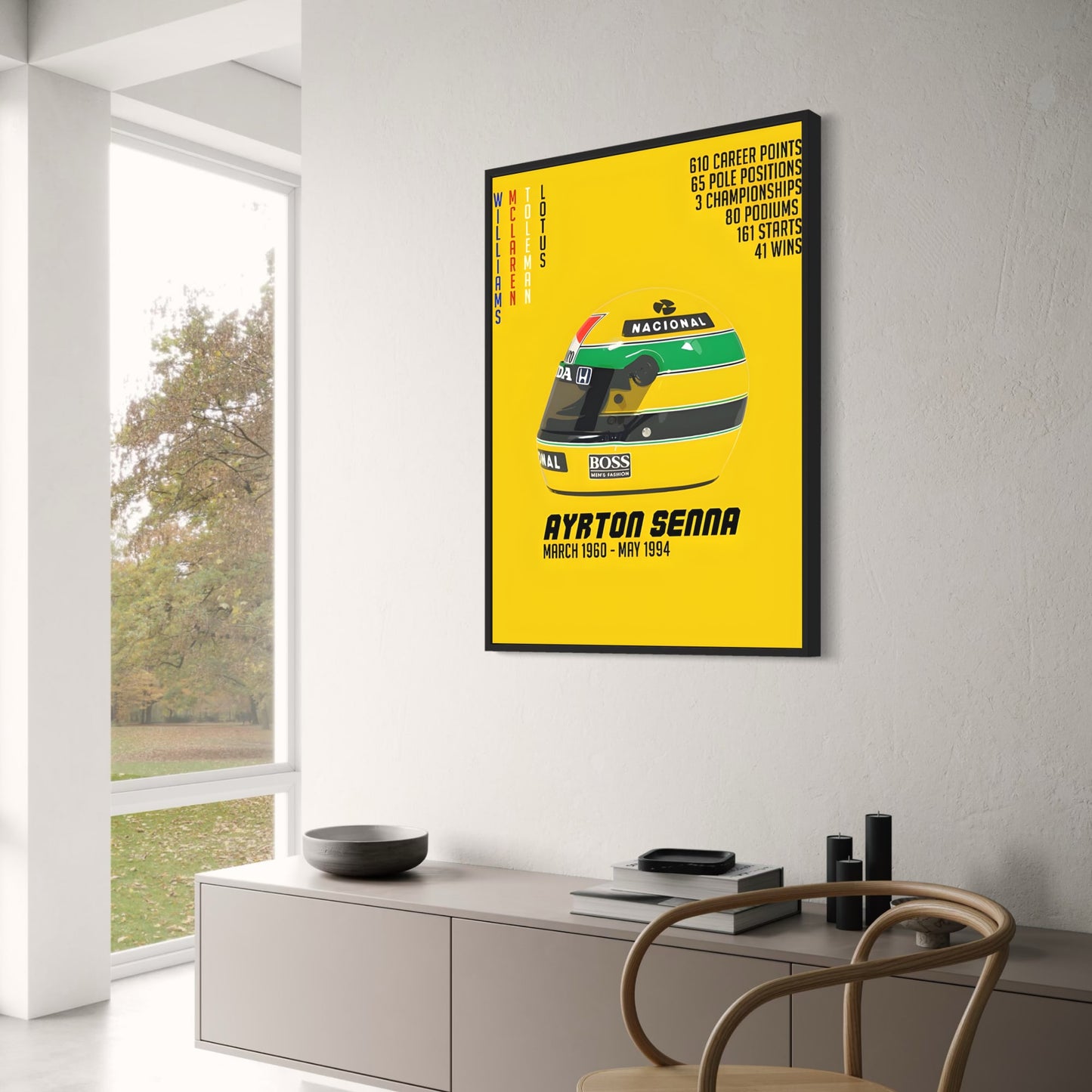 Ayrton Senna | Iconic F1 Racing Art