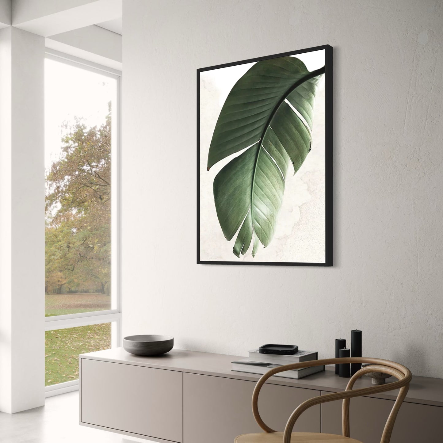 Botanical Balance | Modern Greenery Art Print | Nature Wall Decor | Poster for Home Decor | Green Plant Aesthetic