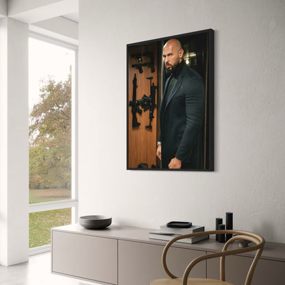 Andrew Tate | Dramatic Portrait | Suit & Guns