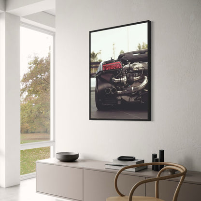 Retro Car Art | Exposed Engine | Urban Speed