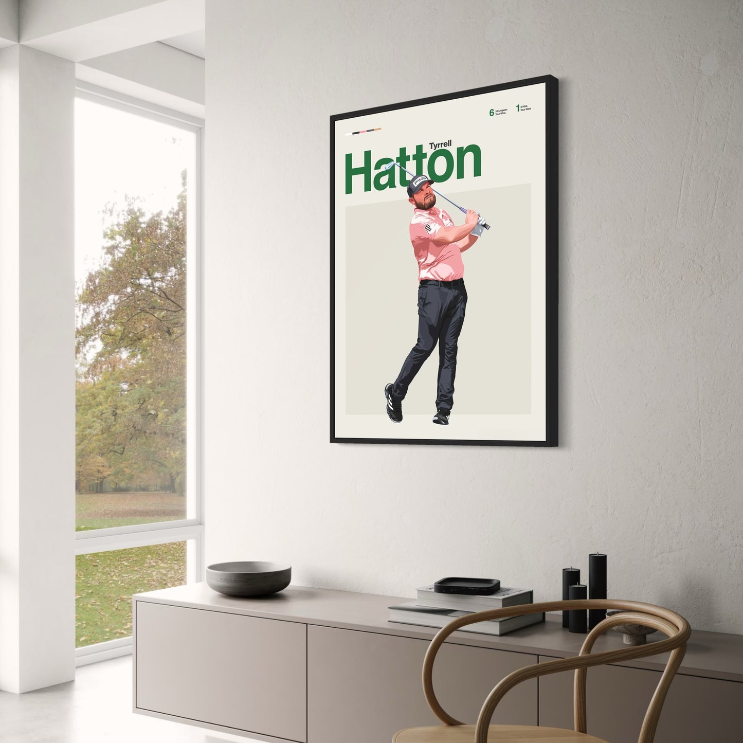 Tyrrell Hatton | Golf Legends Artwork