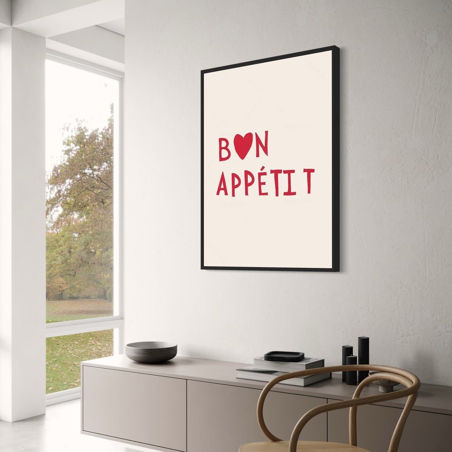 Minimalist Bon Appetit Poster
