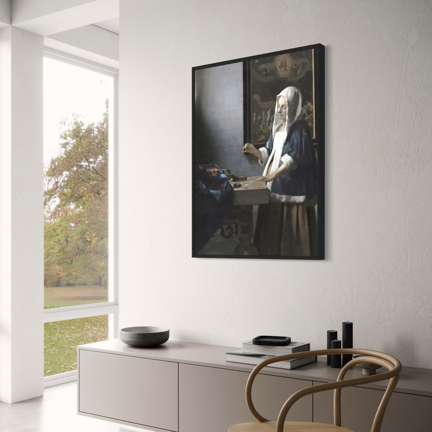 Vermeer's Woman Holding a Balance | Classic Art
