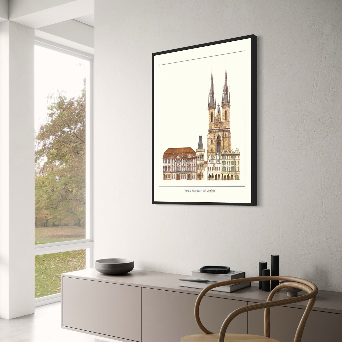 Old Town Hall | Prague | Czech Republic | Gothic and Renaissance Architecture | Bohemian Architectural Gems | European City Posters