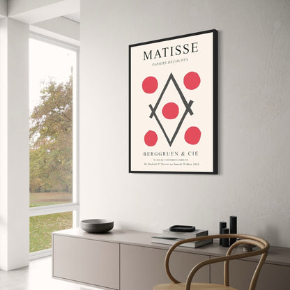 Henry Matisse Poster | Berggruen & Co | Cut-Outs Collection | The Poetry of Lines | Papiers Decoupes Art | Wall Decor