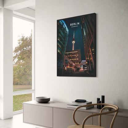 Berlin TV Tower Poster | Iconic Skyline Art | European Cityscape | Architectural Wall Decor