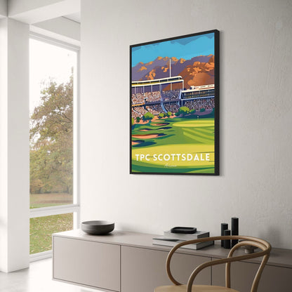 A Tribute To The World's Greatest Golf Courses | Golf Poster | Arizona | TPC Scottsdale
