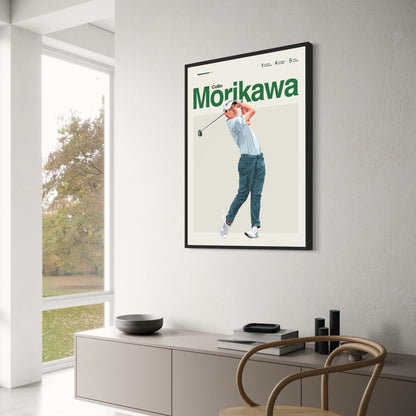 Collin Morikawa Poster | Celebrate Golf Legends | Dynamic Art of Iconic Players | Skill, Passion & Legacy on the Green Decor