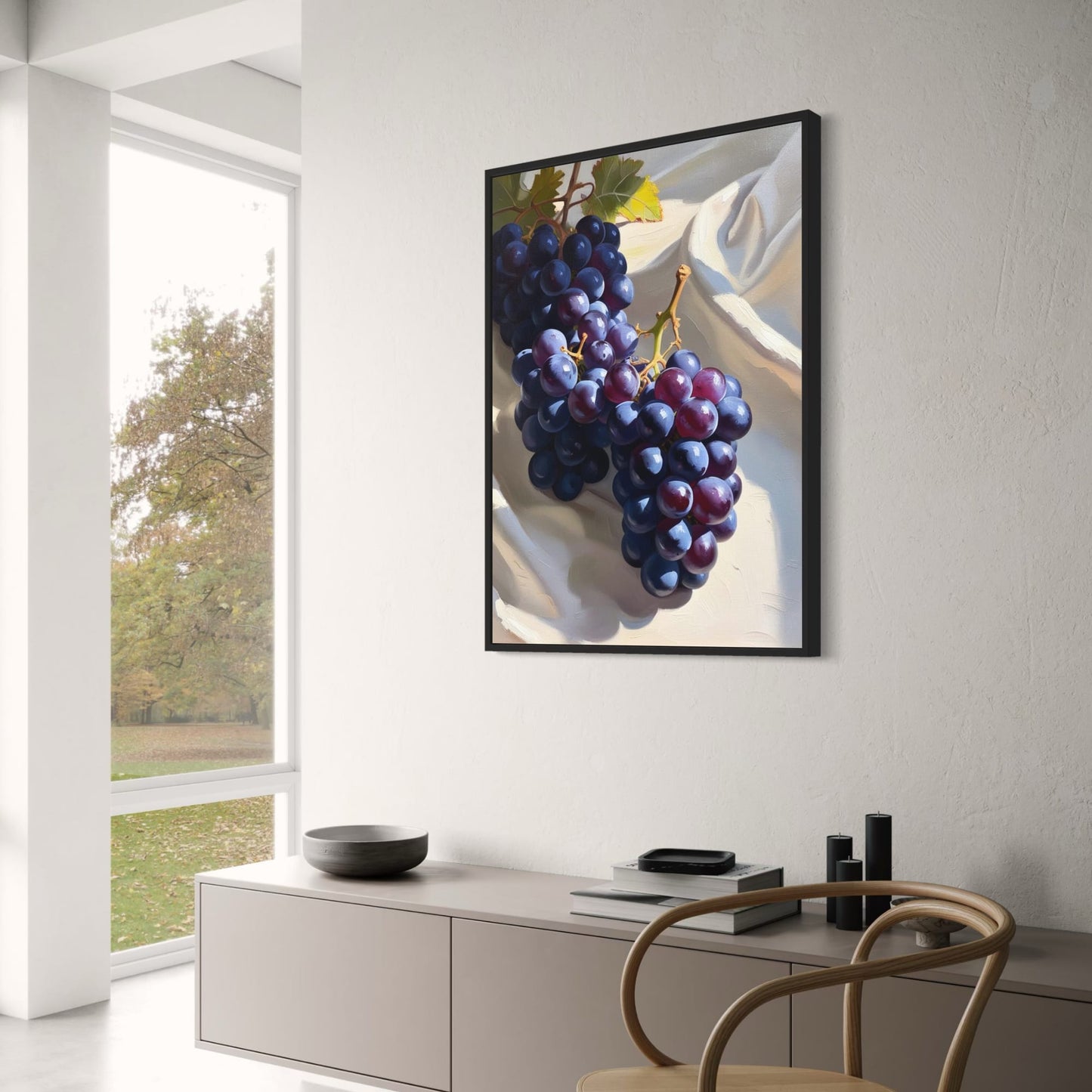 Dark Black Grapes | Elegant Gallery Print
