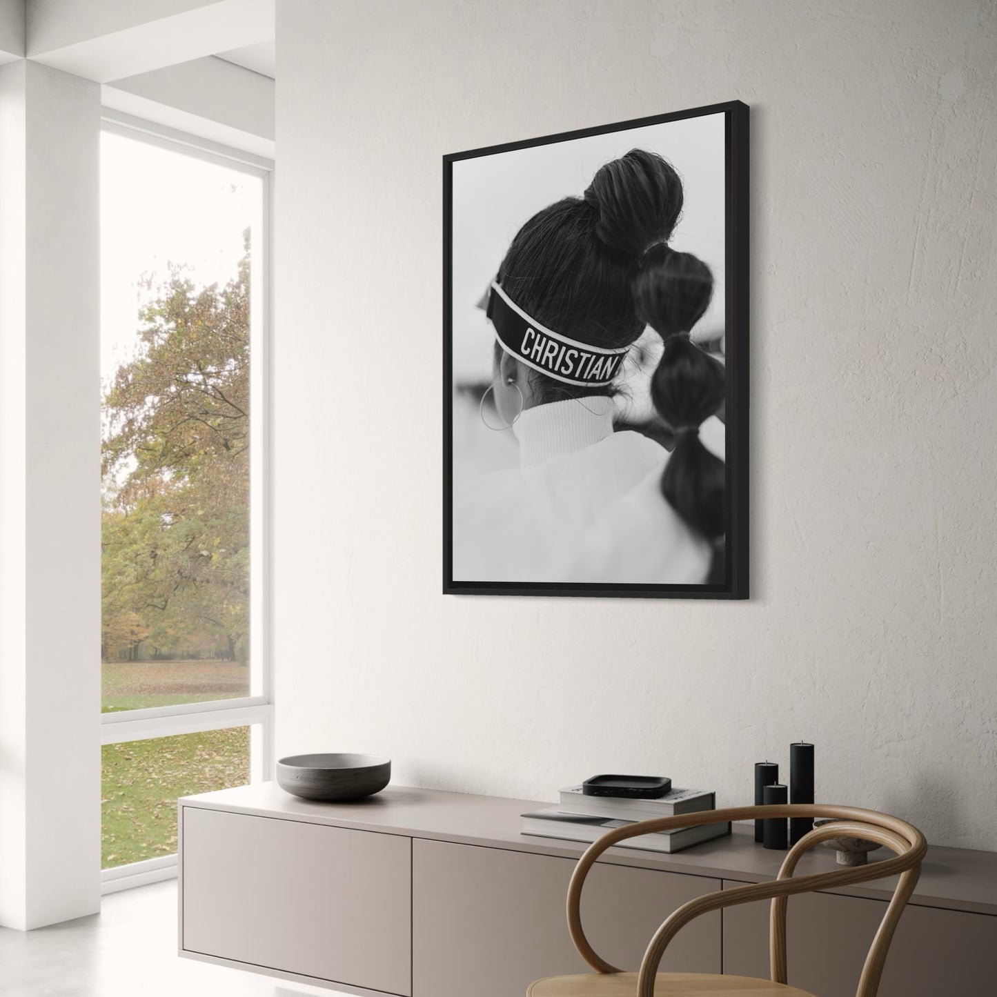 Dior Fashion Girl Poster | Modern Chic Wall Art | Designer Style Home Decor | Elegant Fashion Illustration | Stylish Visual Artwork | Perfect for Living Room or Bedroom Decor