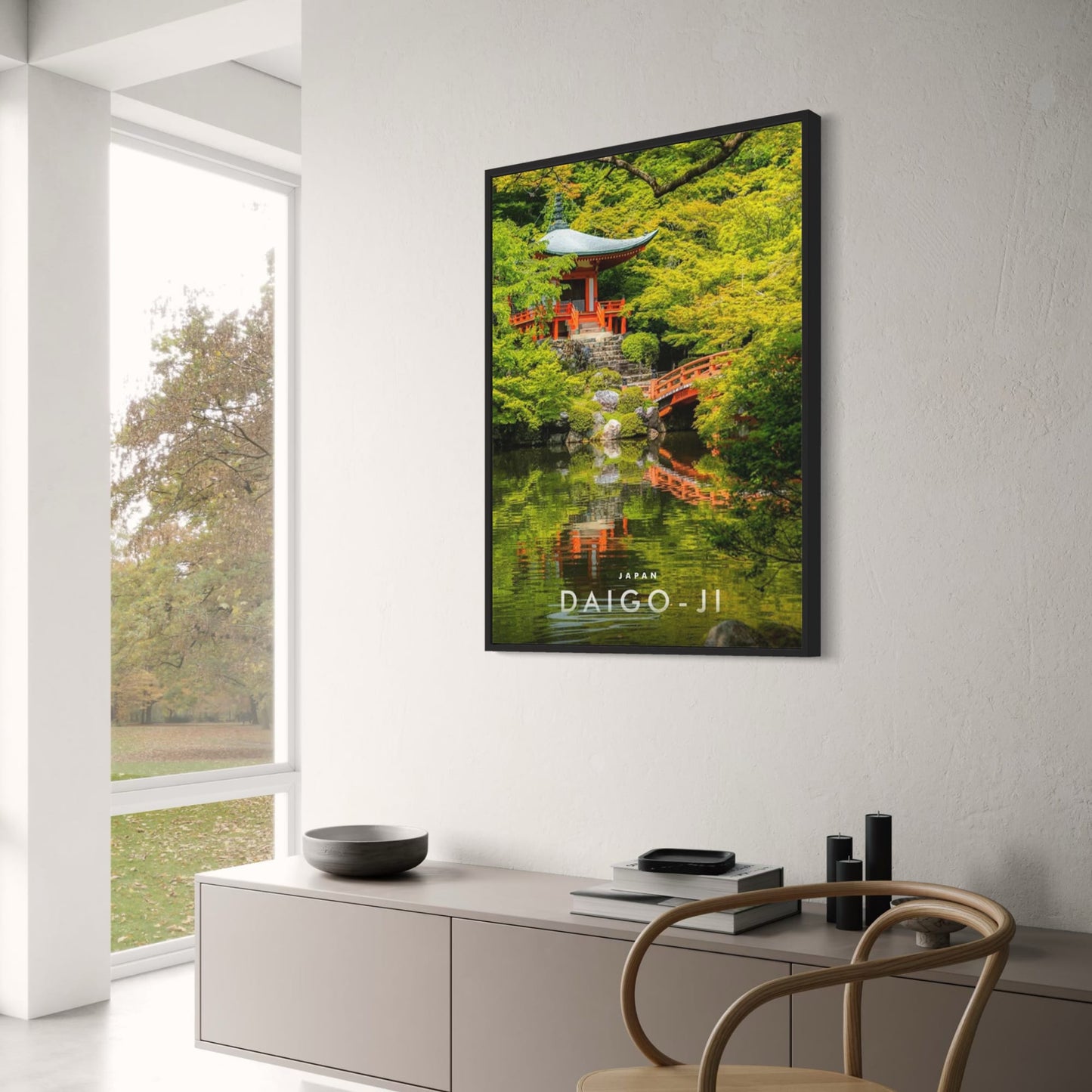 Daigo-ji Temple | Kyoto | Serene Temple Reflections | Historical Japanese Temples | Japanese Architecture Posters